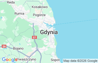 Map of Gdynia