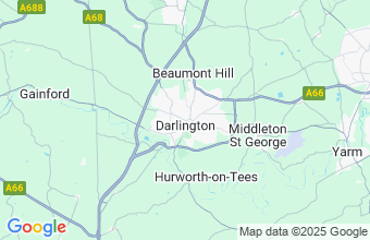 Map of Darlington