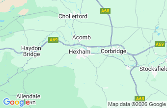 Map of Hexham