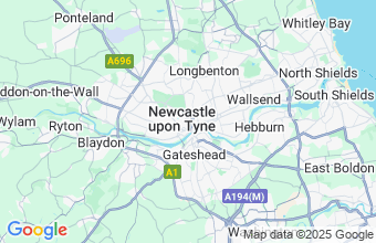 Map of Newcastle Upon Tyne