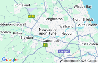 Map of Newcastle-Upon-Tyne