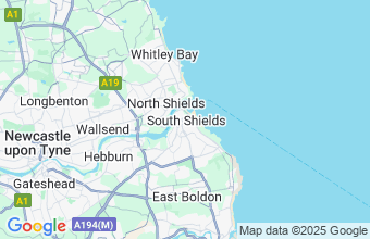 Map of South Shields
