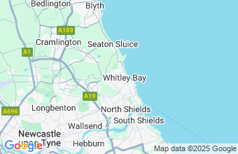 Map of Whitley Bay