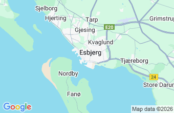 Map of Esbjerg
