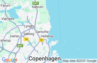 Map of Charlottenlund