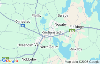 Map of Kristianstad