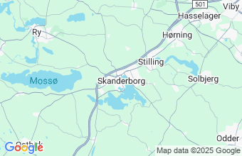 Map of Skanderborg