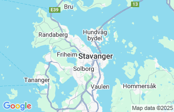 Map of Stavanger