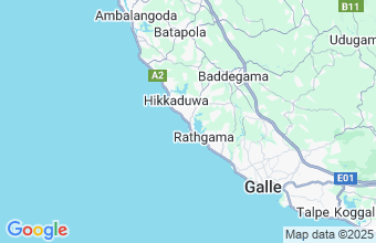 Map of Hikkaduwa