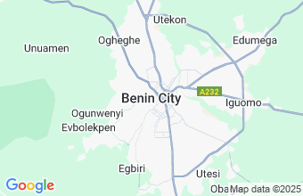 Map of Benin City