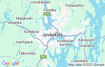 Map of Jyvaskyla