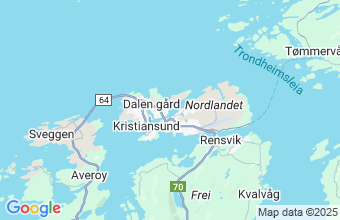 Map of Kristiansund