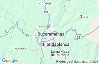 Map of Bucaramanga