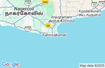Map of Kanyakumari
