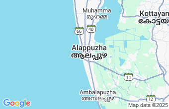 Map of Alleppey