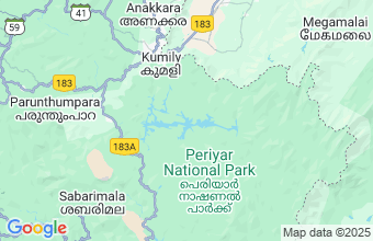 Map of Thekkady