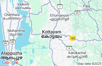 Map of Kottayam